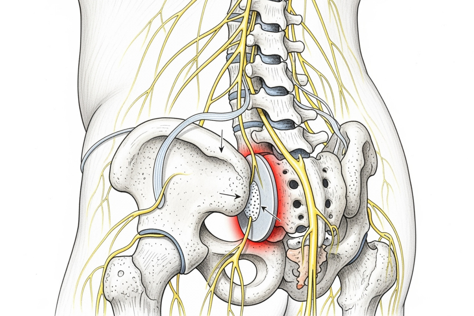 Anatomy of a pinched nerve in the lower back - pinched nerve in lower back