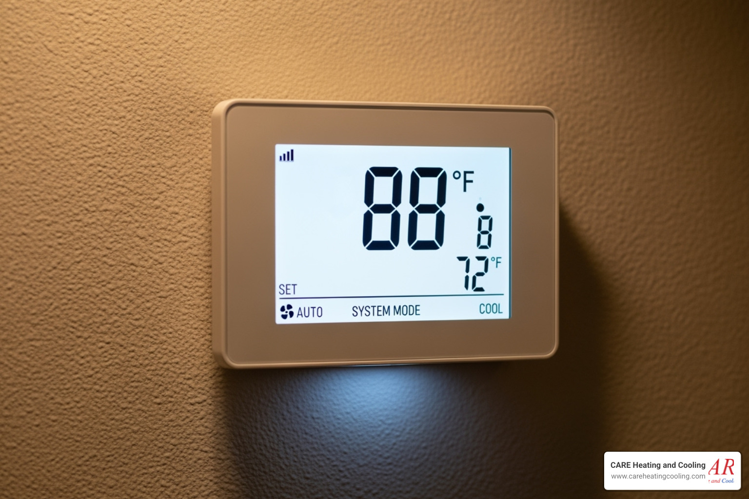 a thermostat displaying a high temperature - ac repair westerville a thermostat displaying a high temperature - ac repair westerville