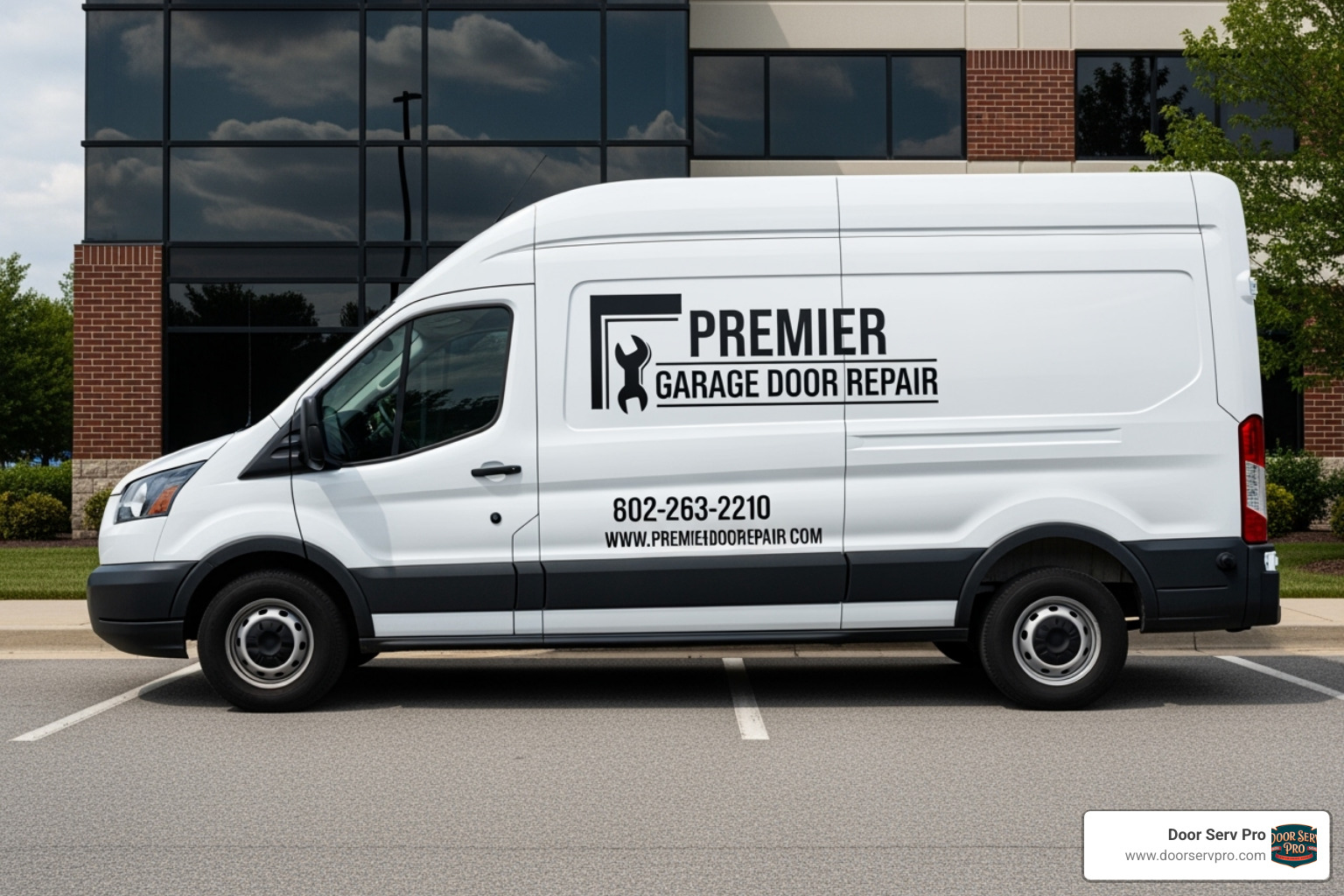 service van with professional logo - commercial garage door repair martinsburg wv