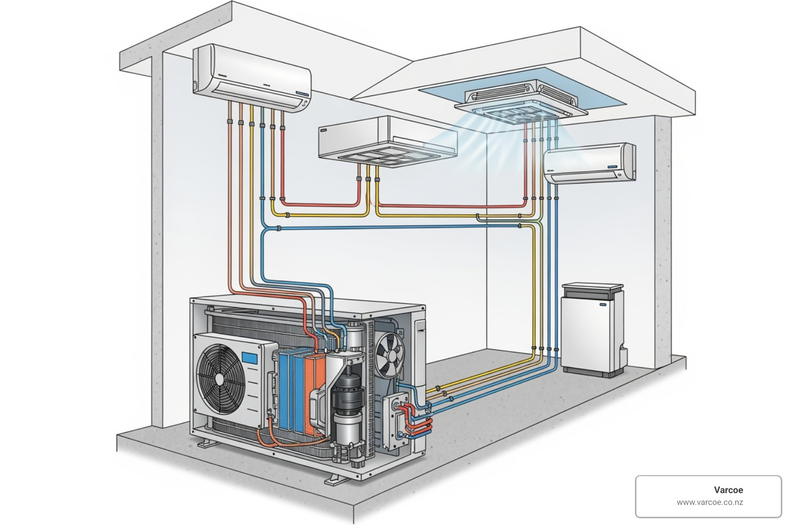 ductless multi zone system components - ductless multi zone air conditioning