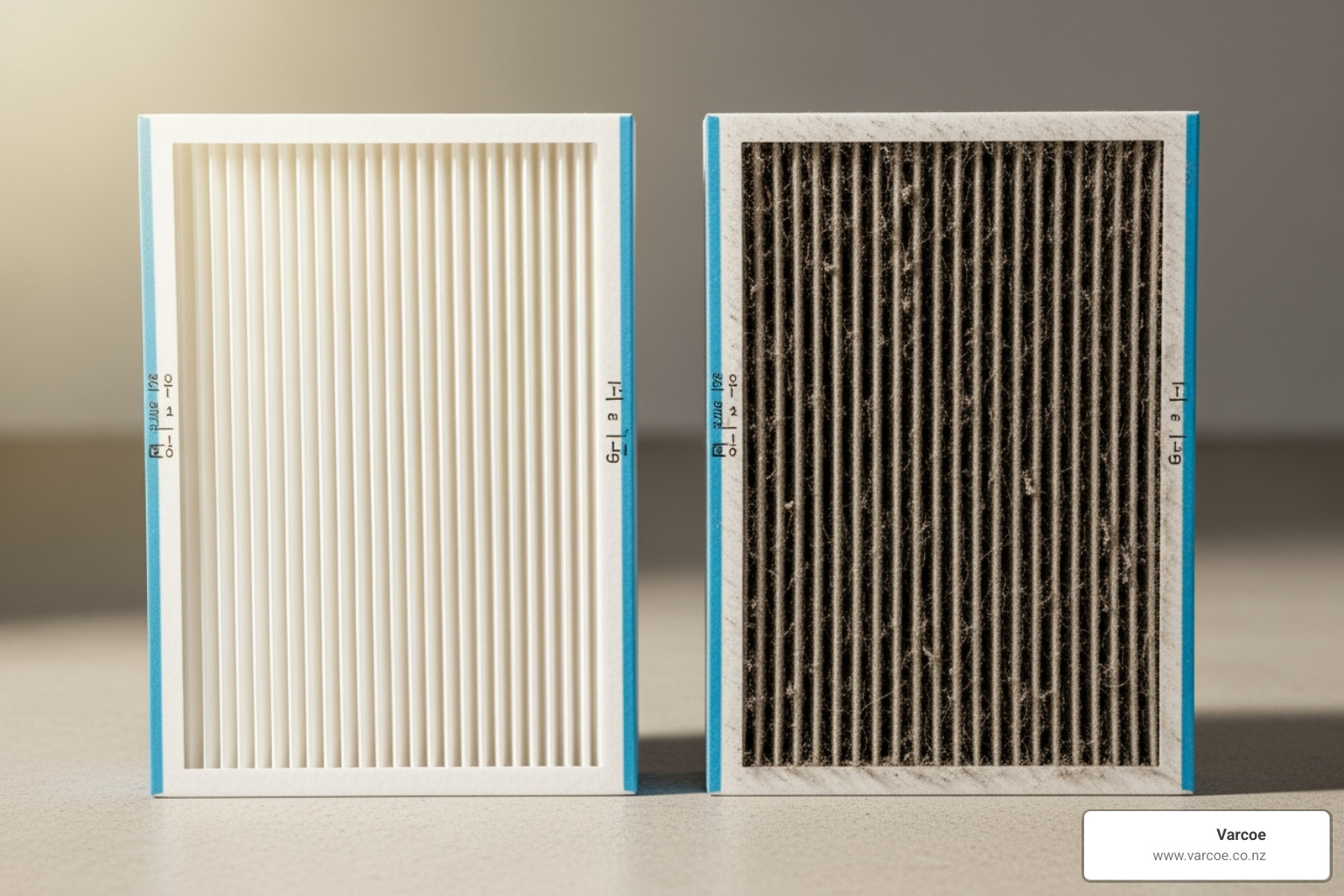 clean vs dirty air filter - air conditioner not working