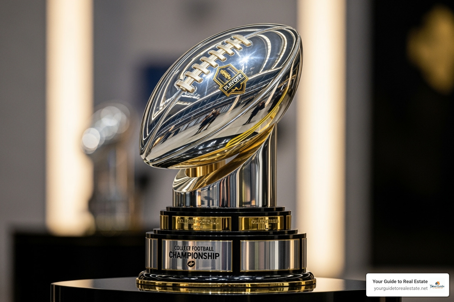 College Football Playoff trophy - college football conference realignment