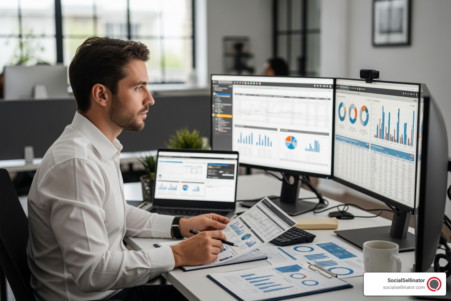 business manager comparing service options - top blog writing services business manager comparing service options - top blog writing services