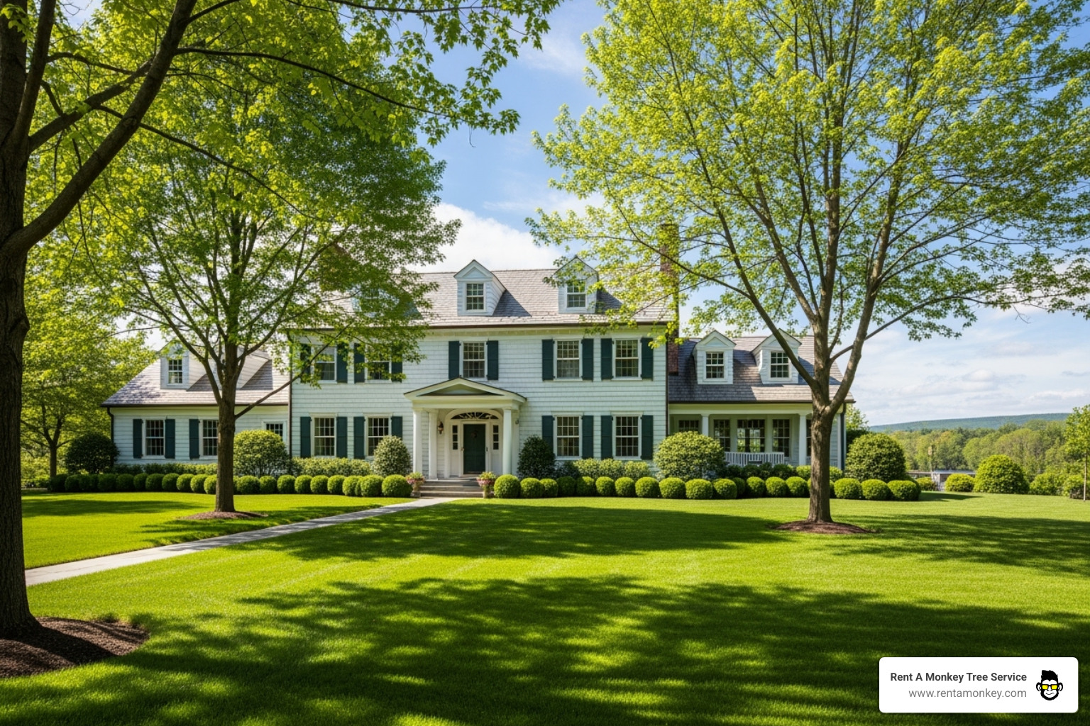 Beautiful property with well-maintained trees - Certified tree service