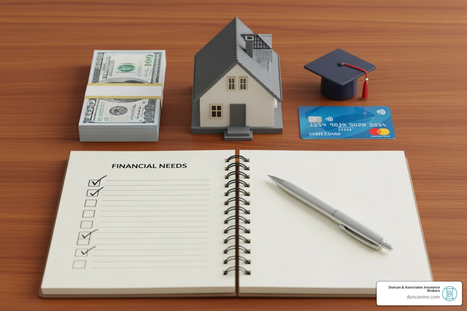 Checklist for calculating life insurance needs (debts, income, mortgage, education) - Compare term life