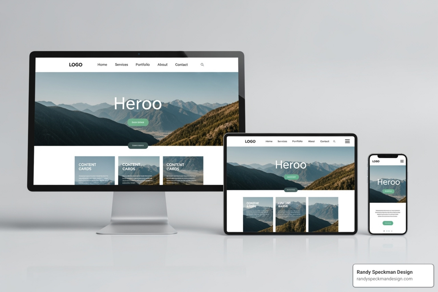 website displayed on a desktop, tablet, and smartphone - internet marketing tri-cities website displayed on a desktop, tablet, and smartphone - internet marketing tri-cities