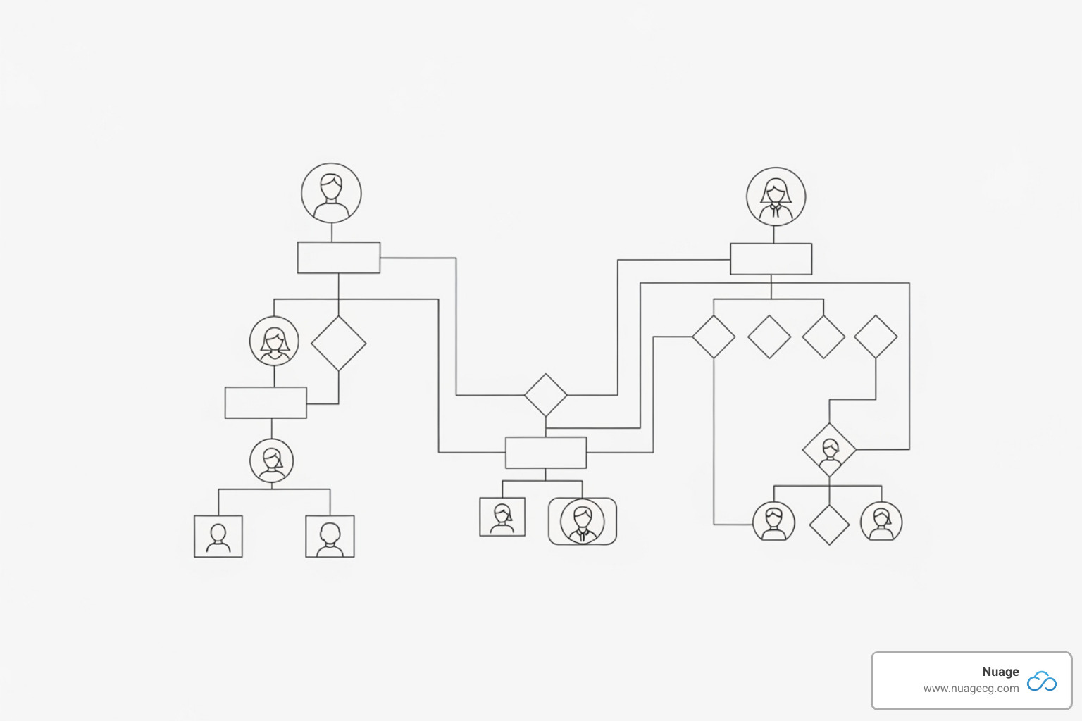 of an organizational chart for an implementation project team - NetSuite implementation plan