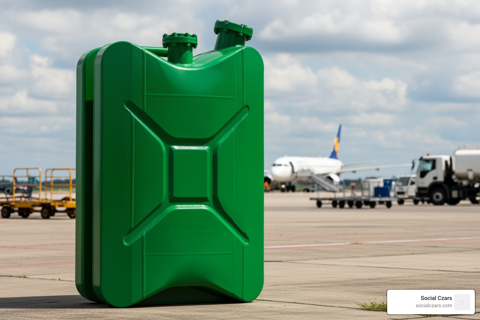 Sustainable Aviation Fuel canister - private jet lead generation