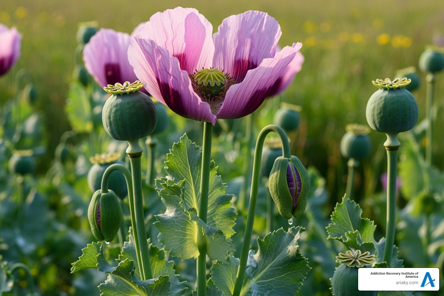 opium poppy plant - opiates