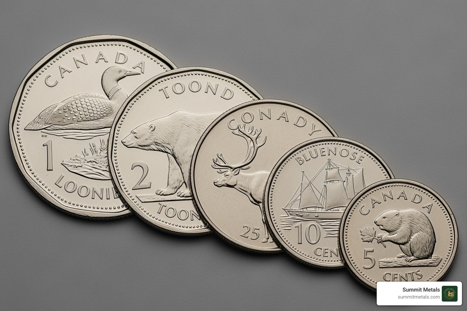 modern canadian coin set - canada coins