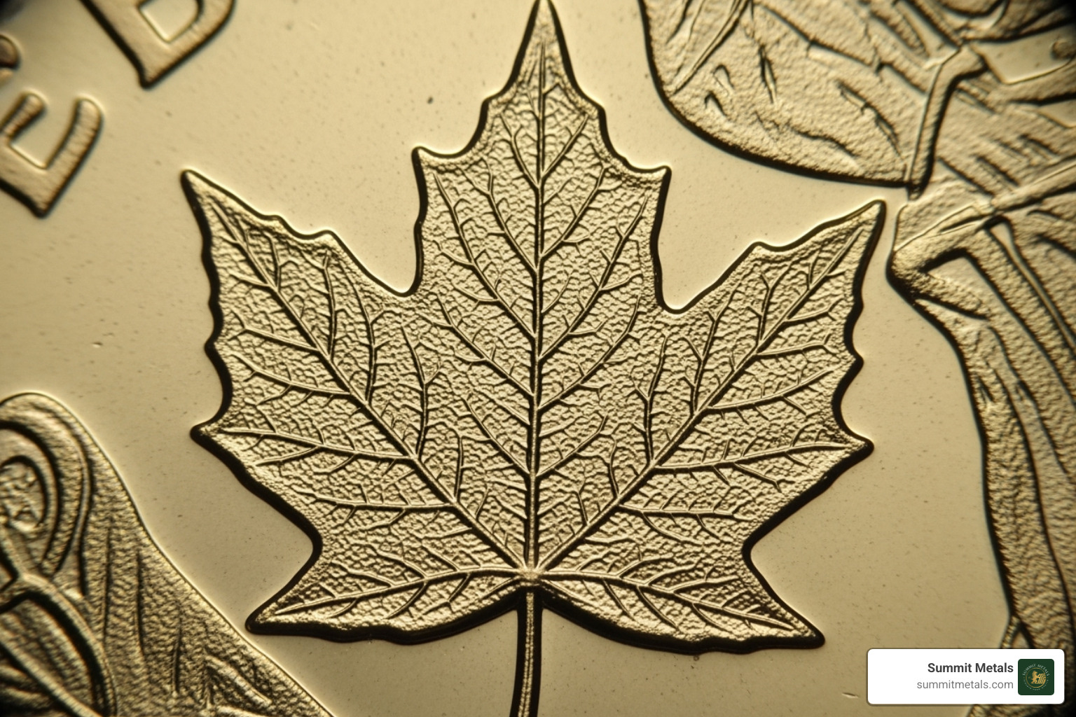 micro-engraved laser mark on a Maple Leaf coin - 1 2 oz maple leaf gold coin micro-engraved laser mark on a Maple Leaf coin - 1 2 oz maple leaf gold coin