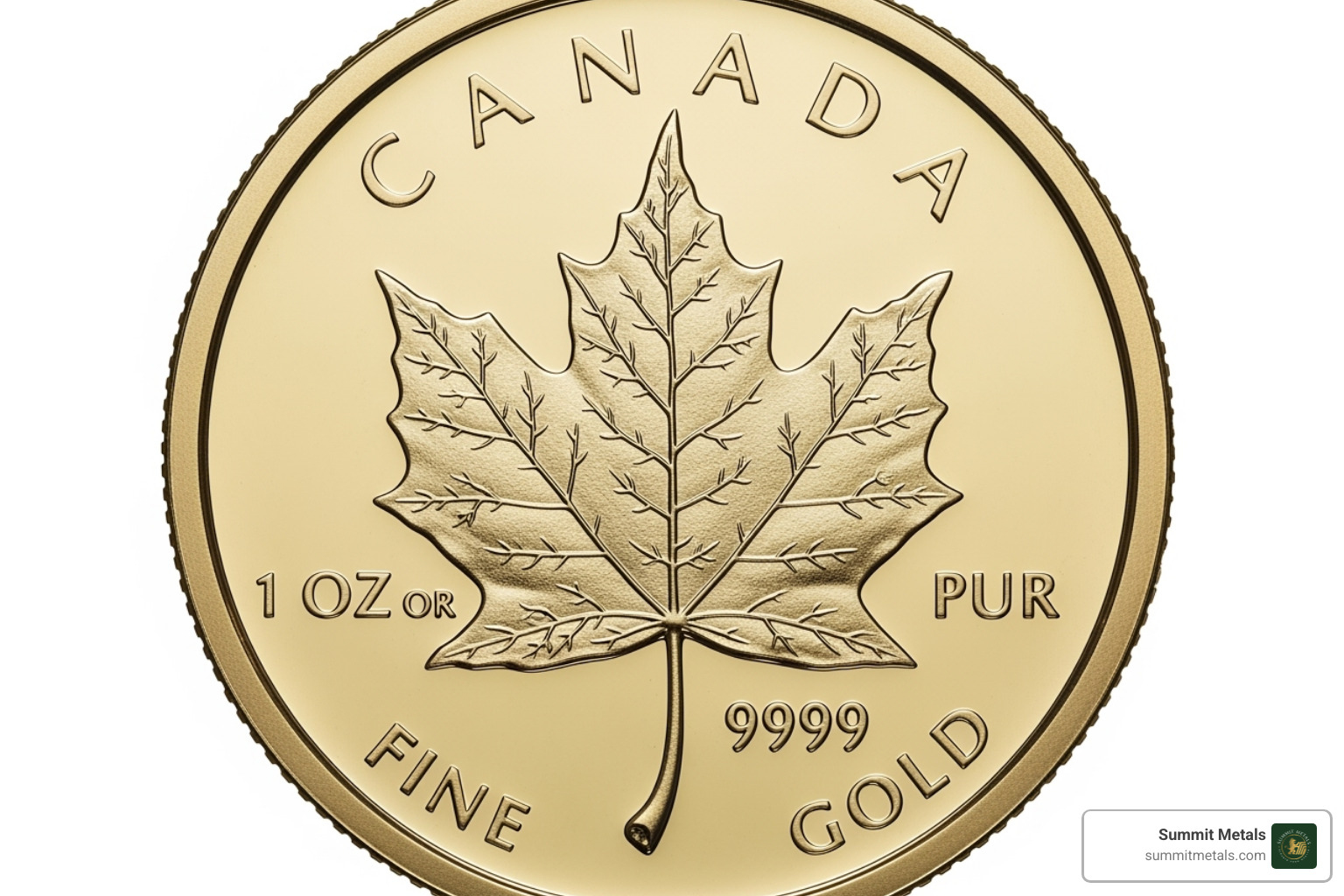 reverse side of the Gold Maple Leaf coin showing the detailed leaf design - 1 2 oz maple leaf gold coin reverse side of the Gold Maple Leaf coin showing the detailed leaf design - 1 2 oz maple leaf gold coin