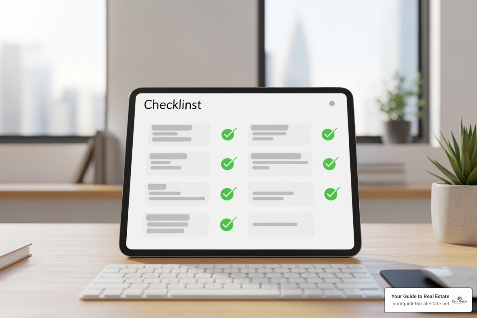 digital compliance checklist on a tablet - multi-state virtual cloud based real estate brokerage