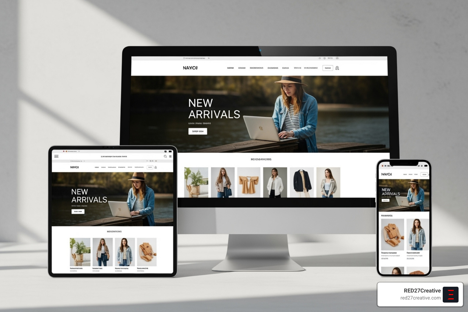 Responsive website design on a desktop, tablet, and phone - web design in aurora Responsive website design on a desktop, tablet, and phone - web design in aurora
