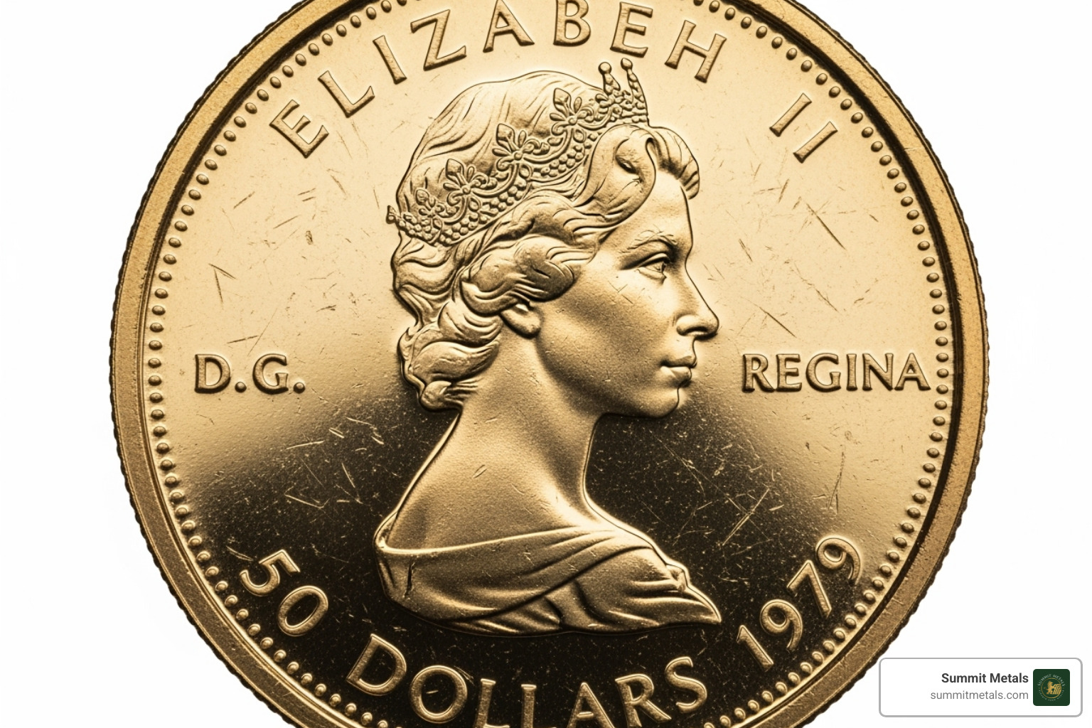 early .999 fine Gold Maple Leaf coin from 1979-1982 - 1 oz gold maple coin