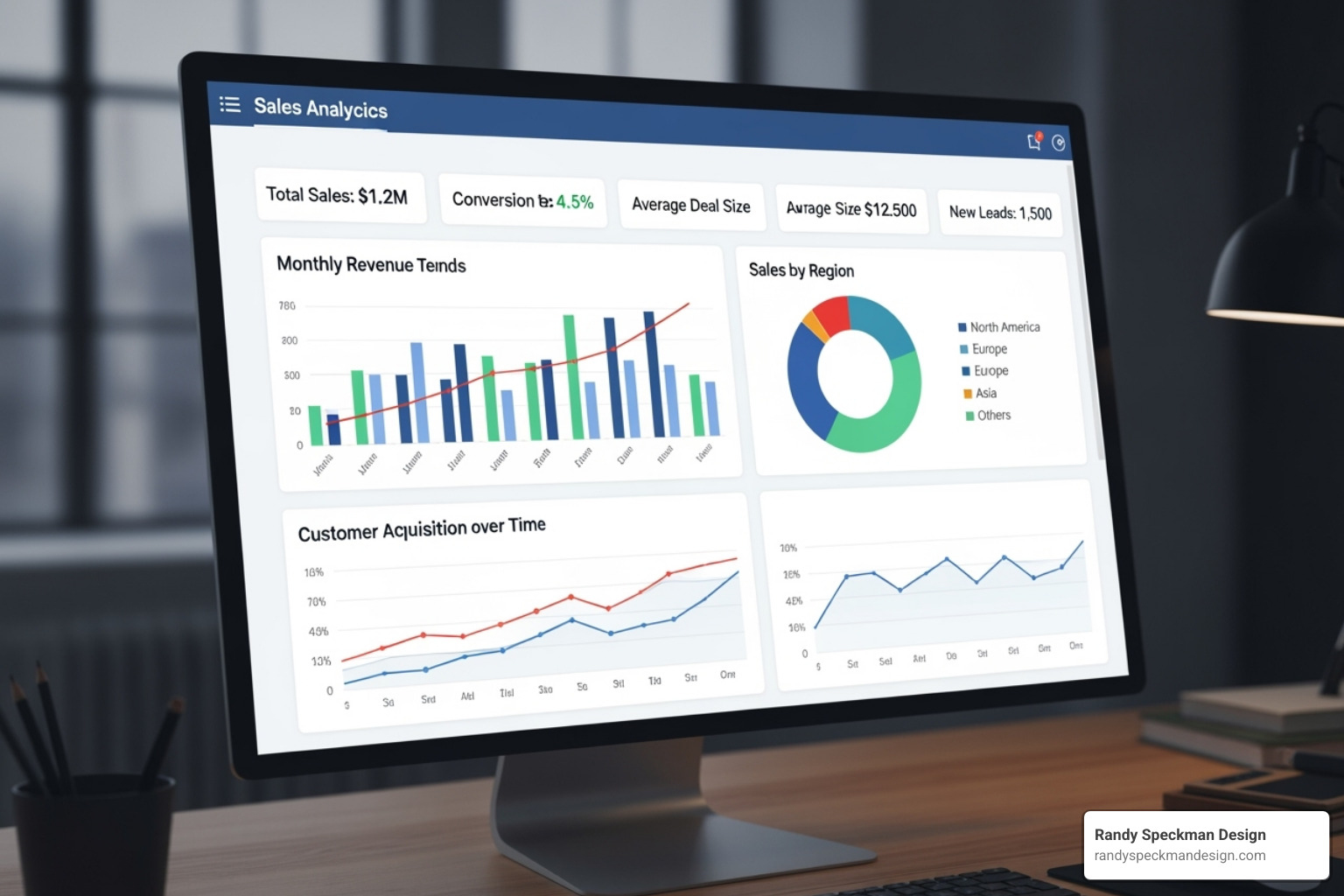 dashboard showing sales analytics - best online storefront for small business