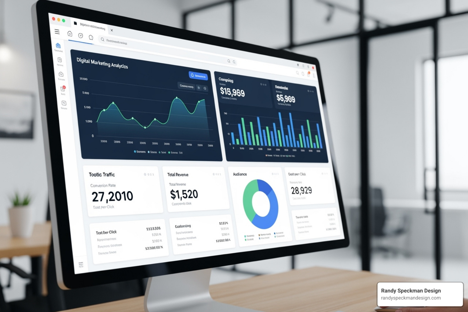 Digital marketing analytics dashboard - increase online visibility Digital marketing analytics dashboard - increase online visibility