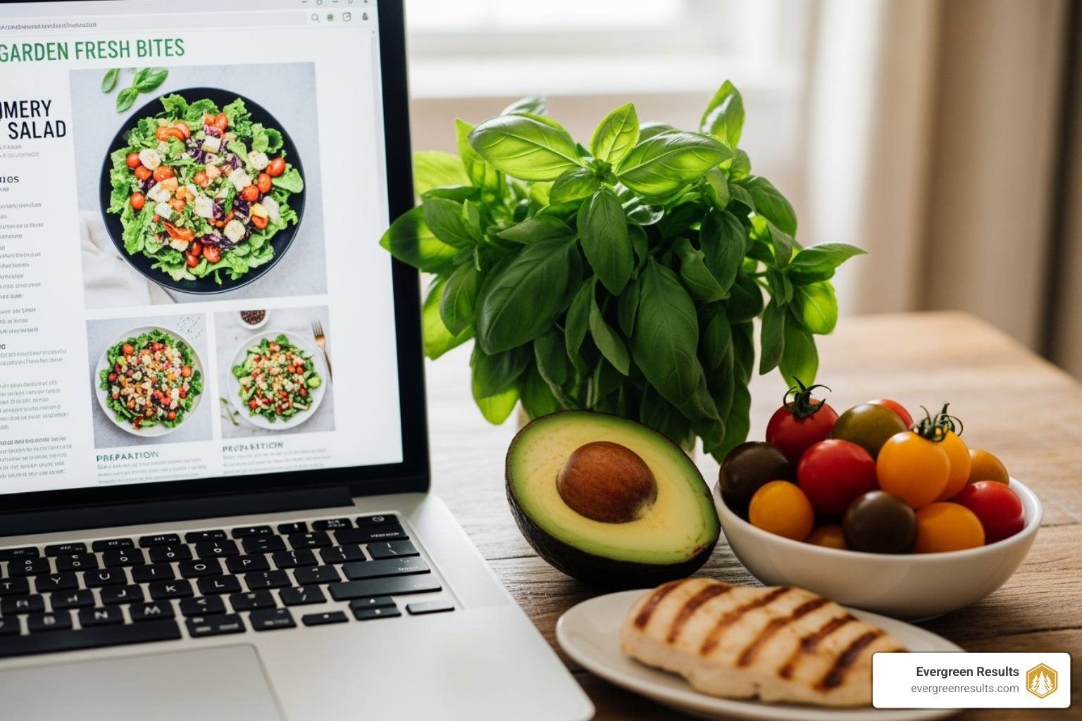 food blog post with recipe - digital marketing food industry