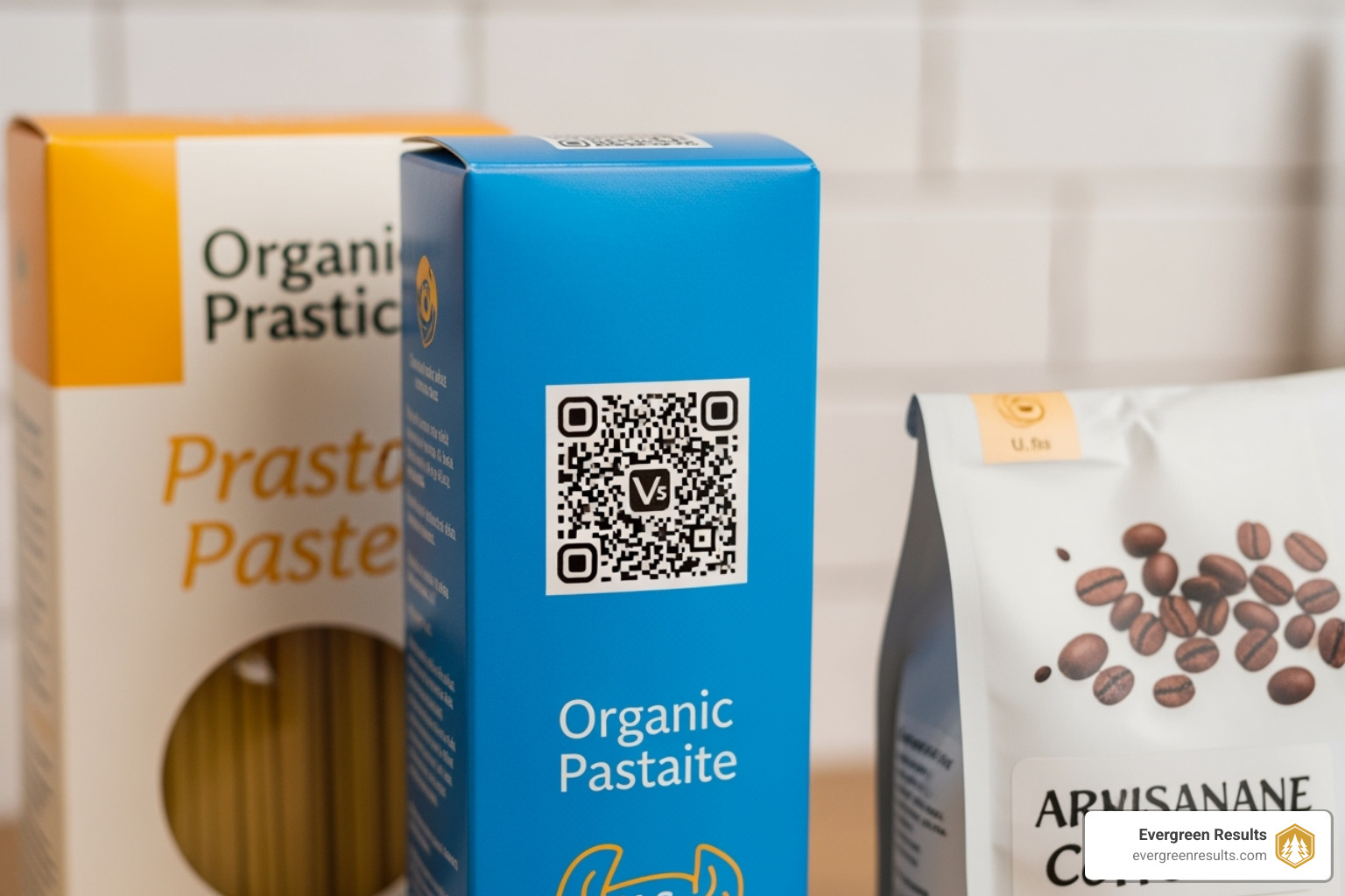 QR code on food packaging - digital marketing food industry