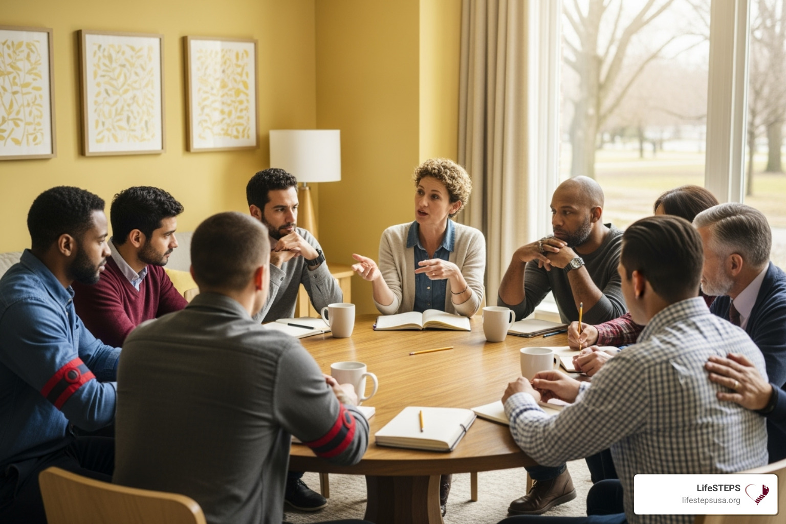 peer support group meeting - veterans administration housing assistance