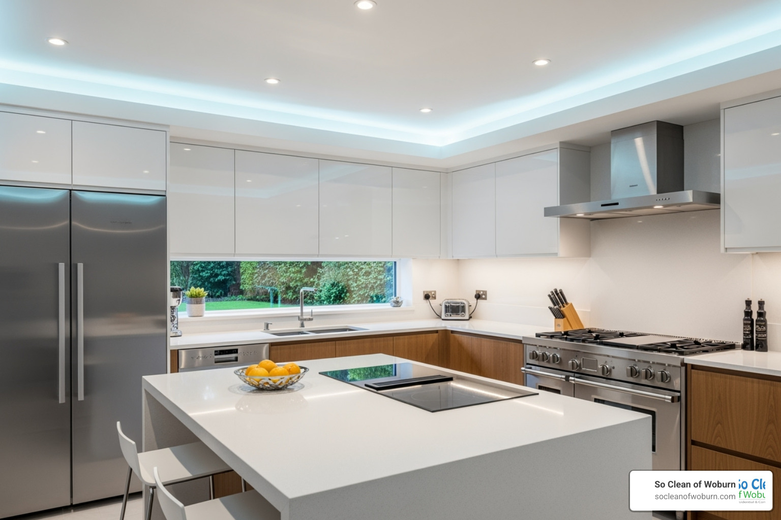 spotless kitchen with gleaming appliances - deep clean my home