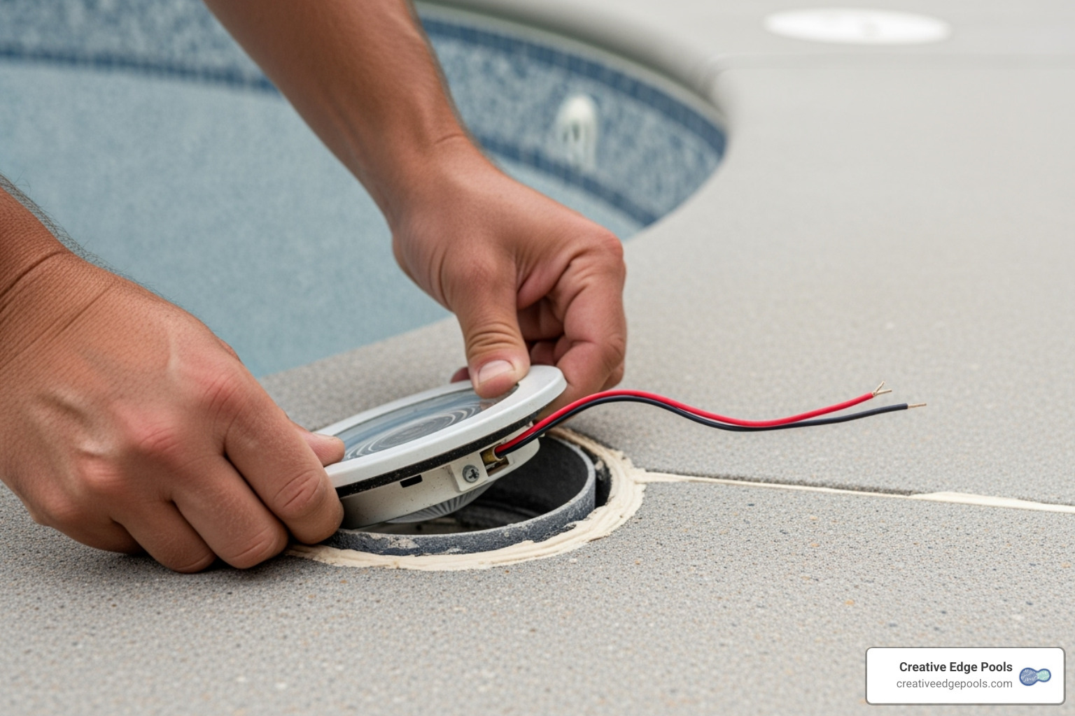 removing old pool step light from concrete - how to replace step lights in cement pool deck removing old pool step light from concrete - how to replace step lights in cement pool deck