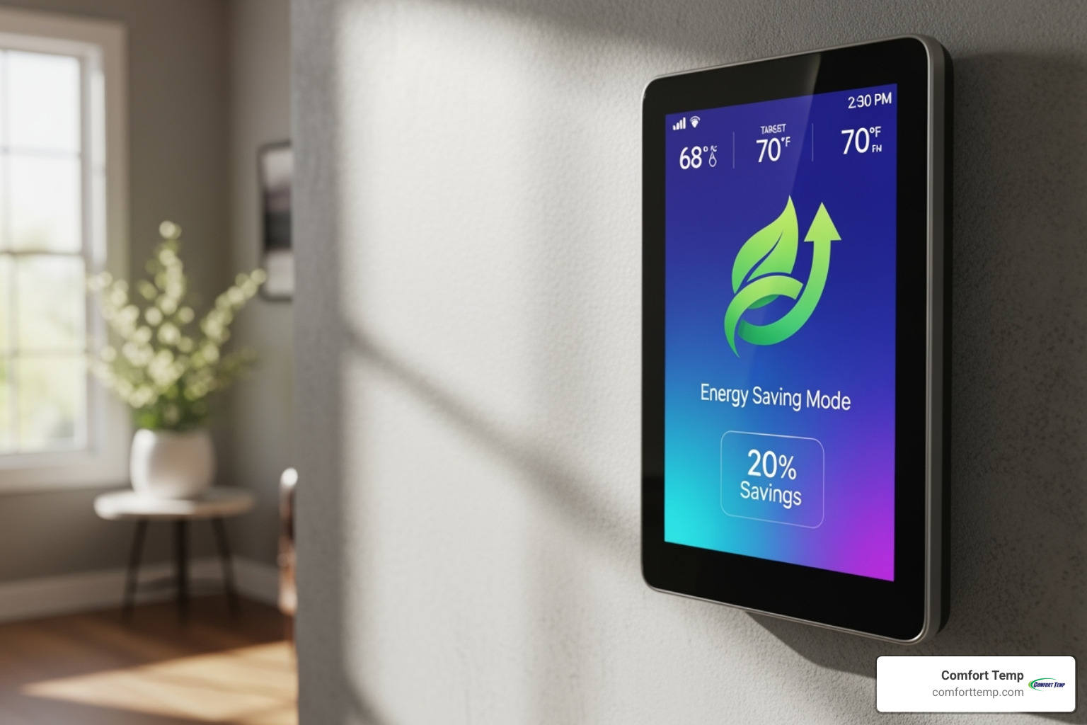 smart thermostat displaying energy savings - ac installation jacksonville fl smart thermostat displaying energy savings - ac installation jacksonville fl