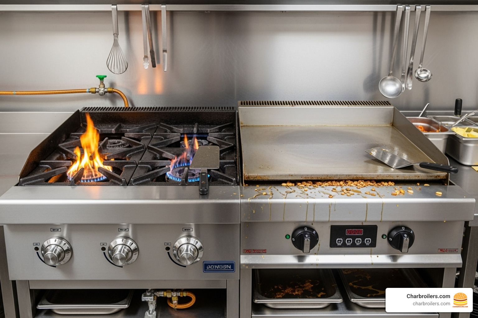 Gas vs. Electric Griddle - commercial kitchen griddle Gas vs. Electric Griddle - commercial kitchen griddle