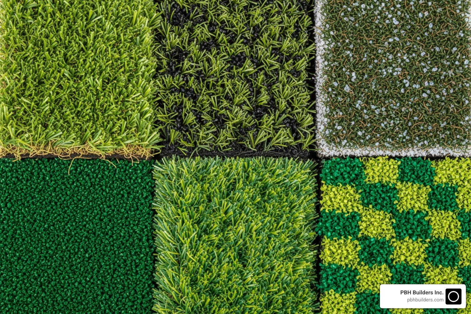close-up of different turf types - synthetic lawn cost per square foot close-up of different turf types - synthetic lawn cost per square foot