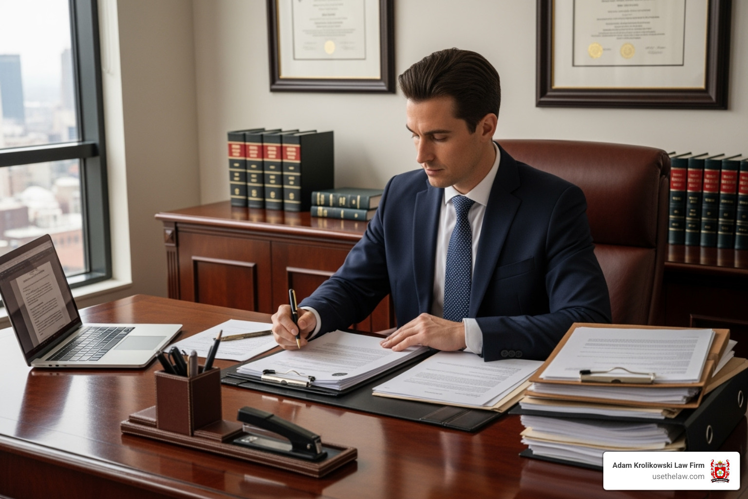 Lawyer reviewing case documents - Catastrophic Injury Lawyer in Santa Ana