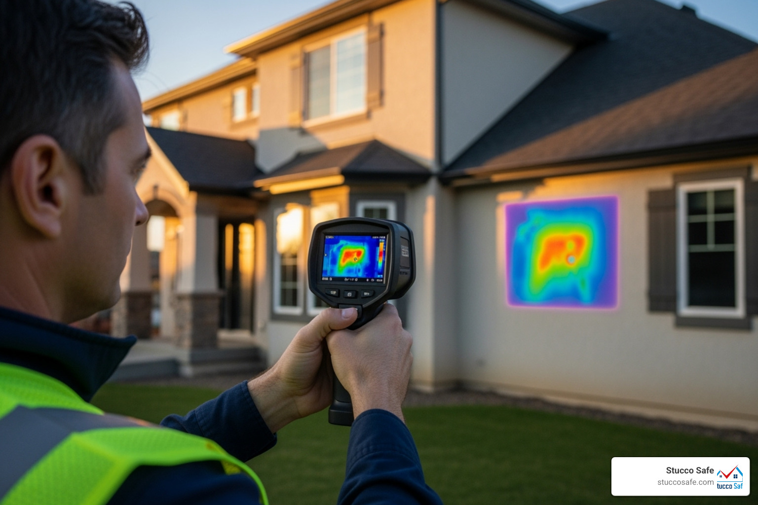 inspector using infrared camera - stucco inspection PA inspector using infrared camera - stucco inspection PA