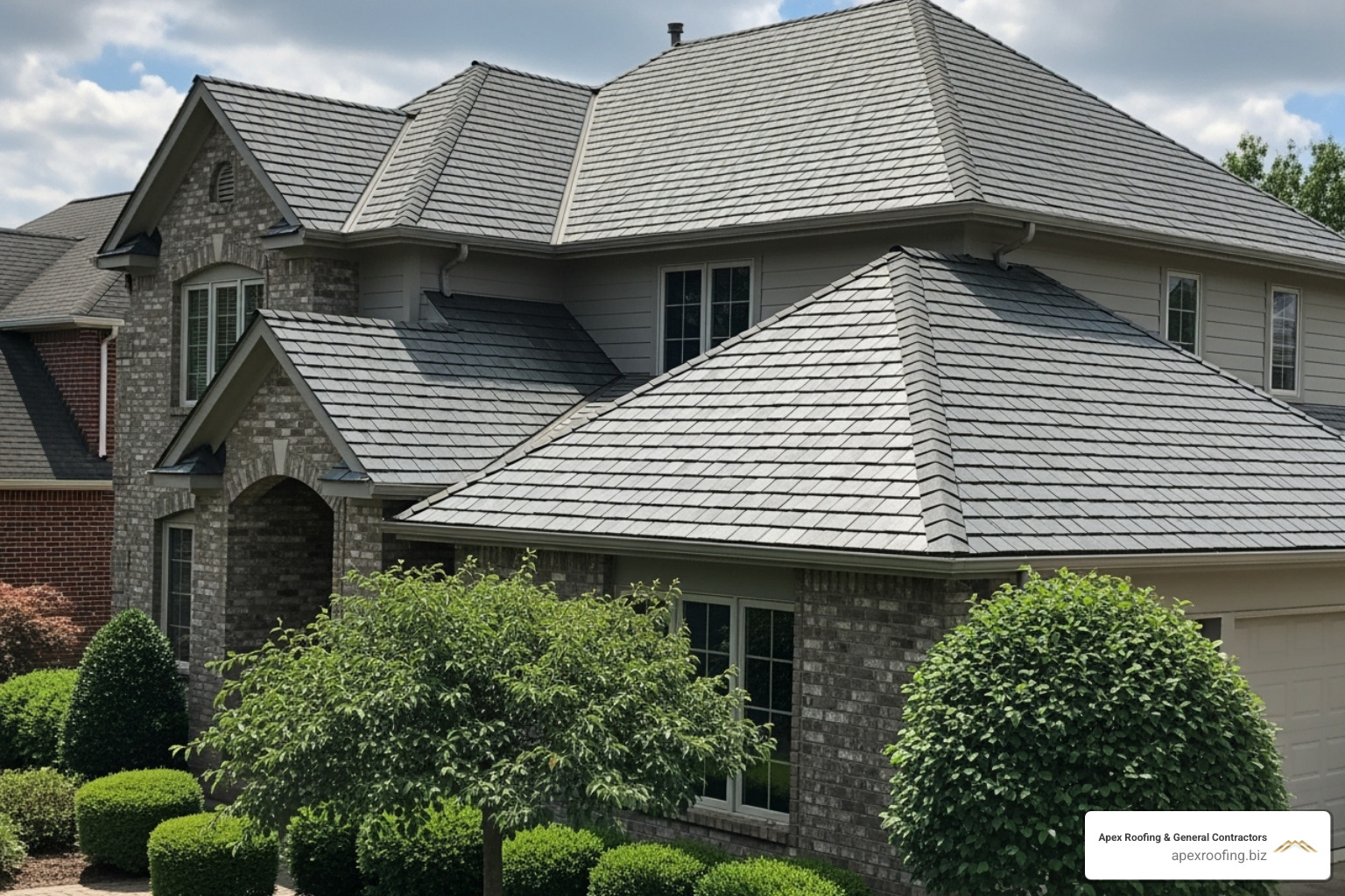 A high-quality architectural shingle roof on a suburban home - roofers financing leon valley A high-quality architectural shingle roof on a suburban home - roofers financing leon valley