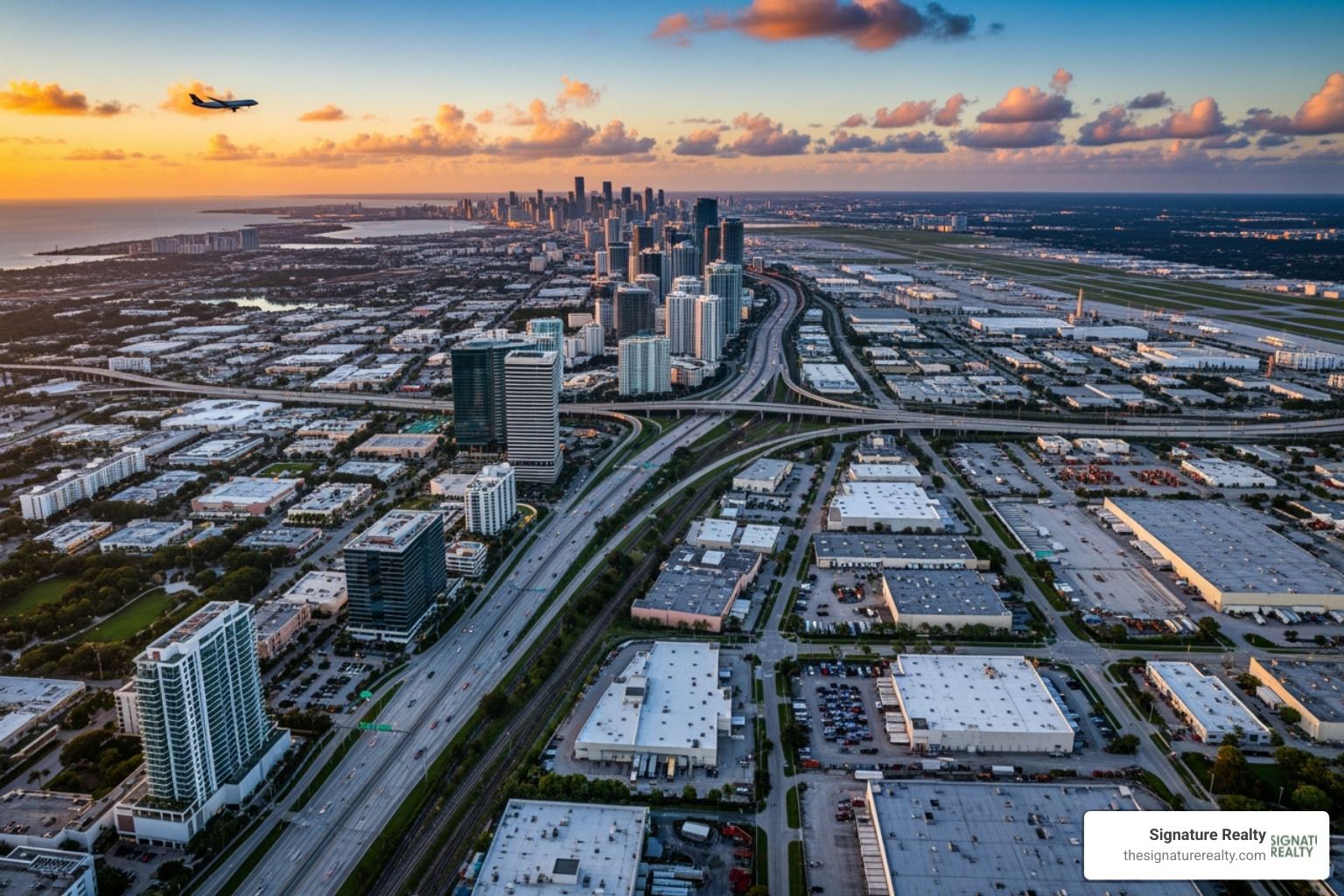 Miami-Dade County skyline highlighting commercial districts like Doral and Medley - Informed property decisions Miami-Dade County skyline highlighting commercial districts like Doral and Medley - Informed property decisions