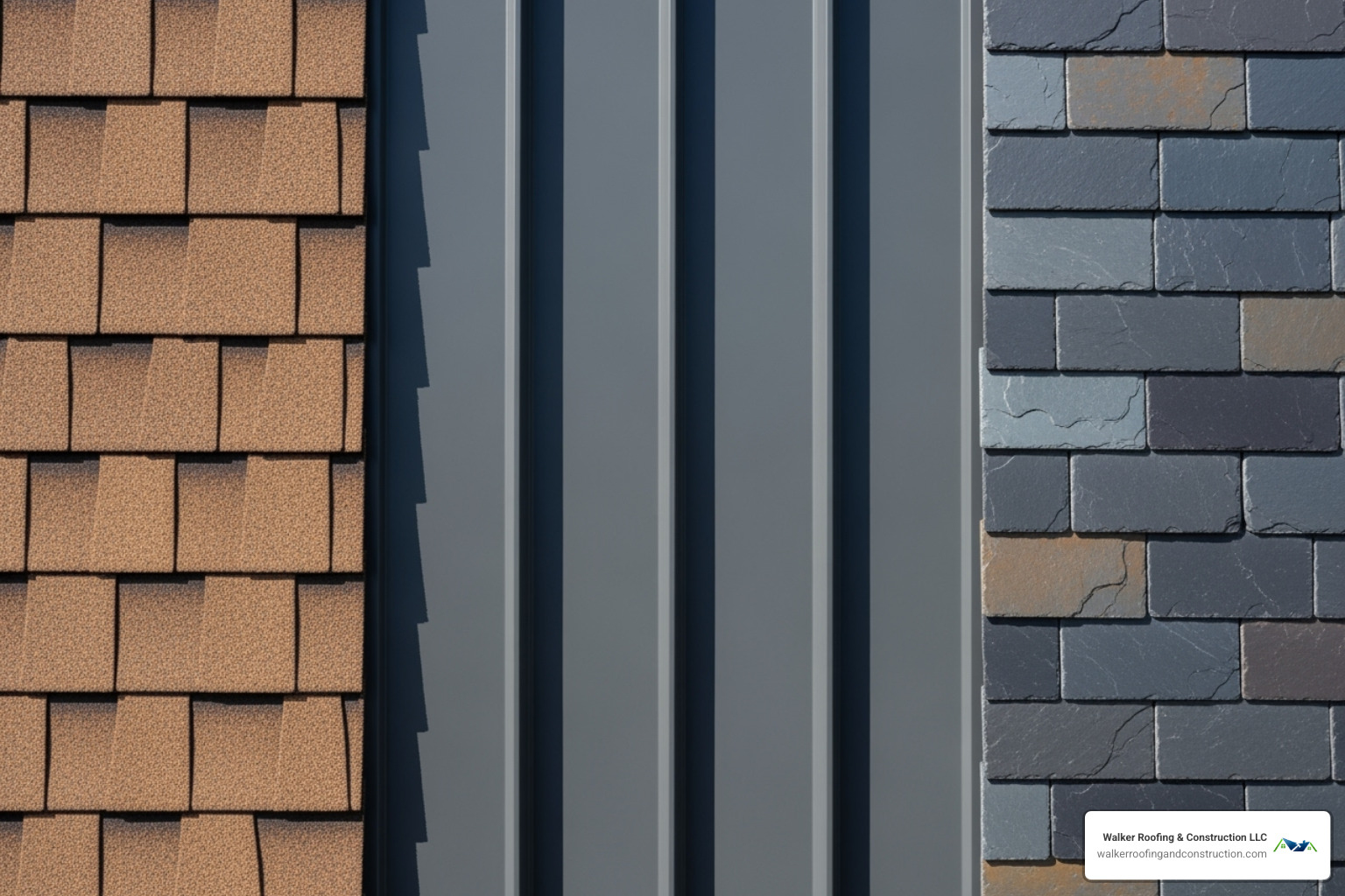 various roofing materials like asphalt shingles, metal panels, and slate tiles side-by-side - average cost of a new roof in ohio various roofing materials like asphalt shingles, metal panels, and slate tiles side-by-side - average cost of a new roof in ohio