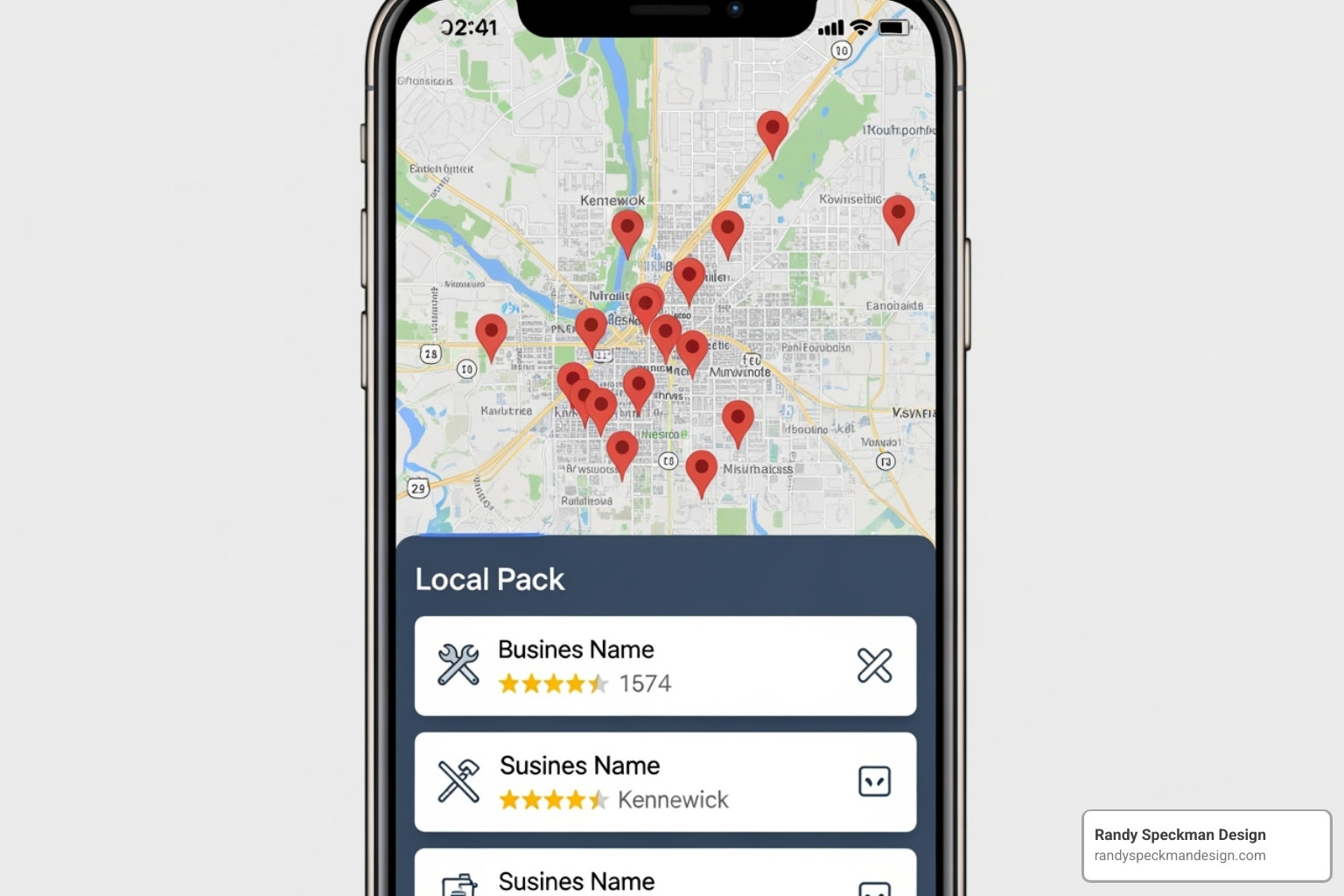Local map pack results for "plumbers in Kennewick" - seo kennewick