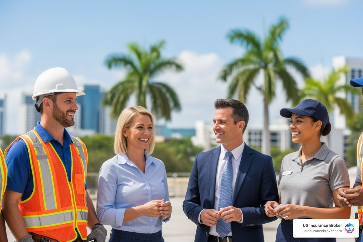 of a diverse group of Florida workers (construction, office, retail) - what is workers comp of a diverse group of Florida workers (construction, office, retail) - what is workers comp
