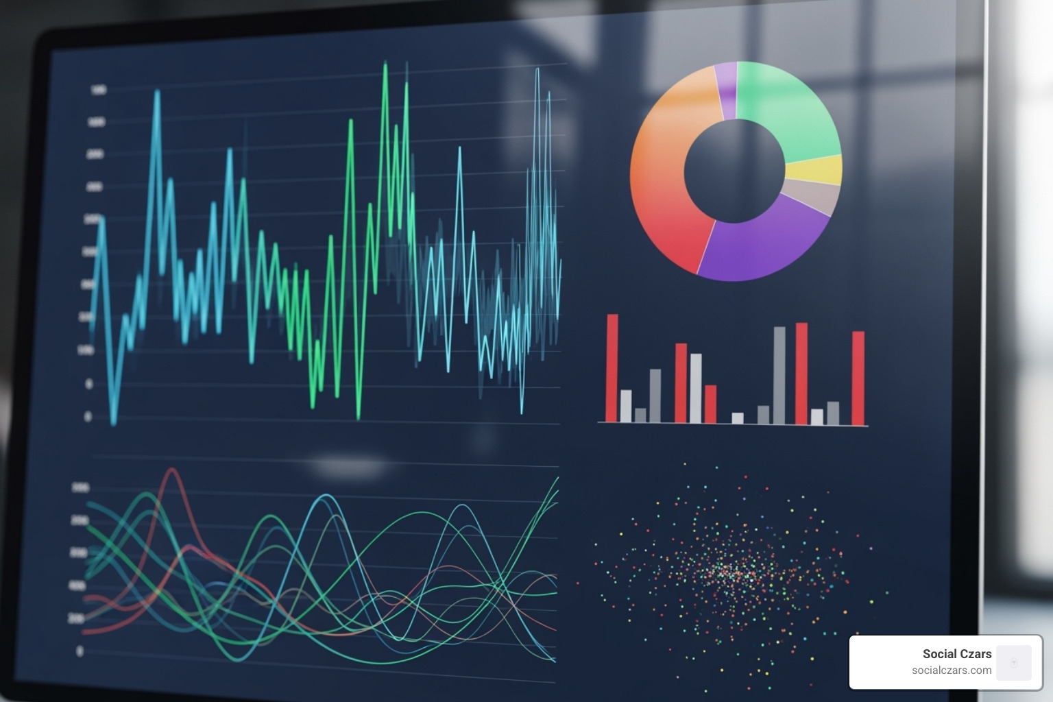 A dashboard displaying various digital marketing metrics including brand mentions, engagement rate, customer lifetime value, and website traffic - luxury brand digital strategy