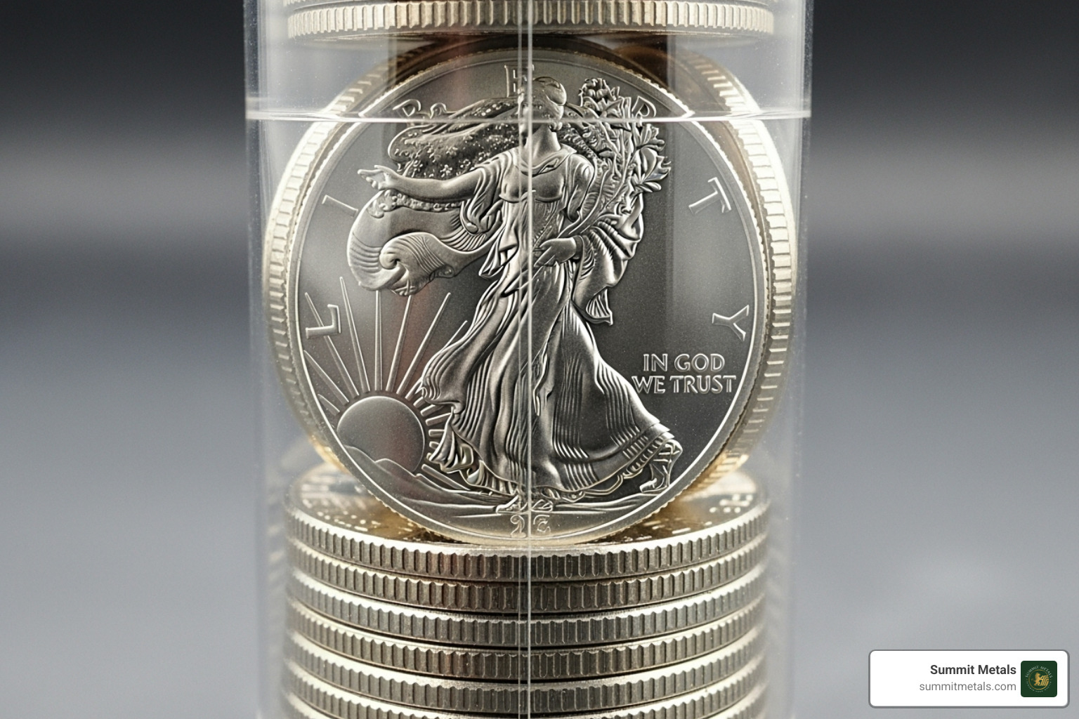 A tube of American Silver Eagle coins - Silver Bar vs Coin
