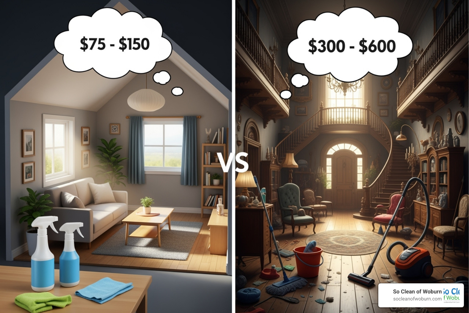 House cleaning cost comparison - how much does house cleaning cost