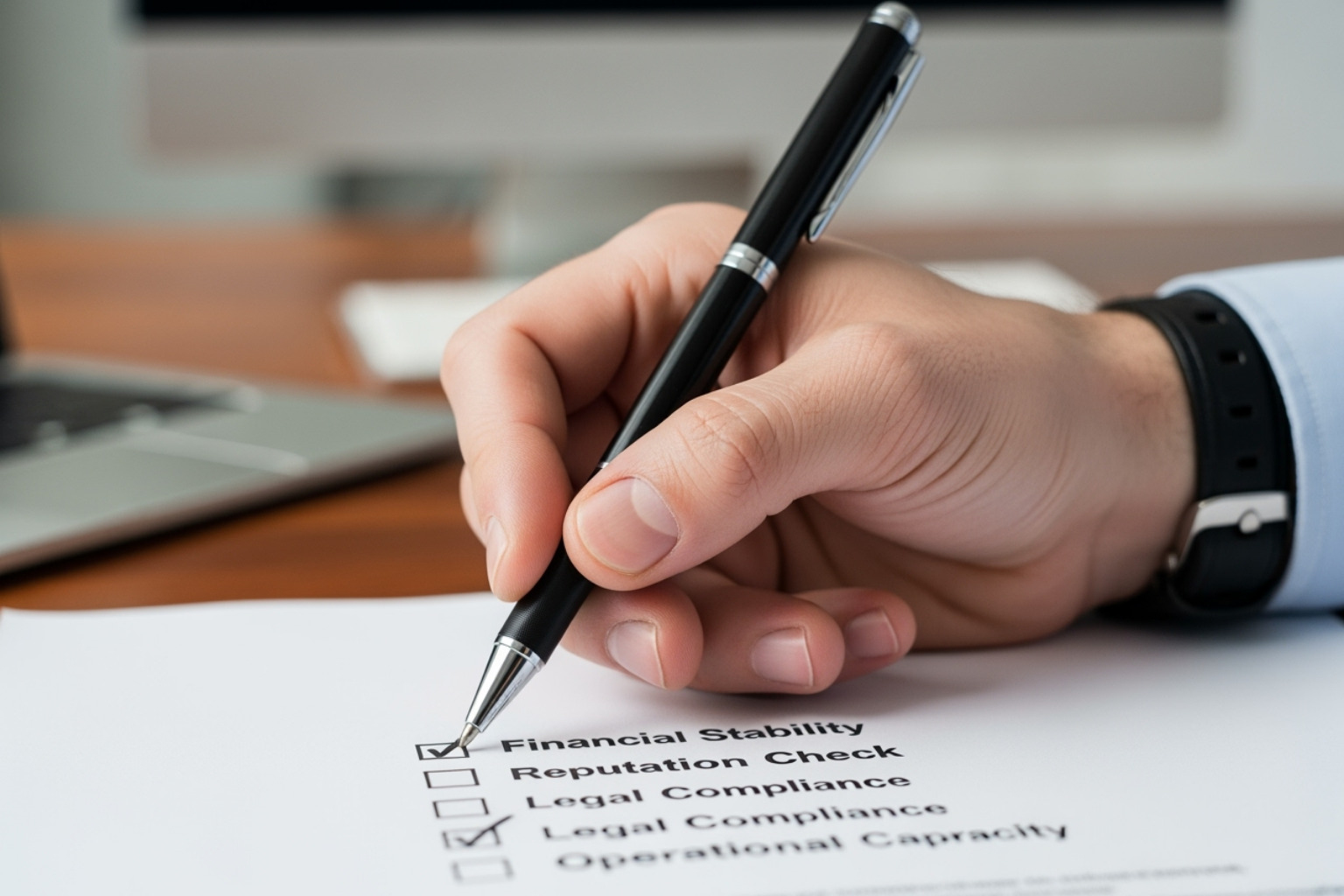 Image of a checklist for vetting a partner company - seo reseller companies