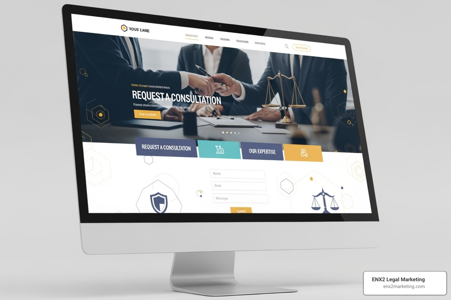 A high-converting law firm landing page with clear calls-to-action - lawyer Google advertising