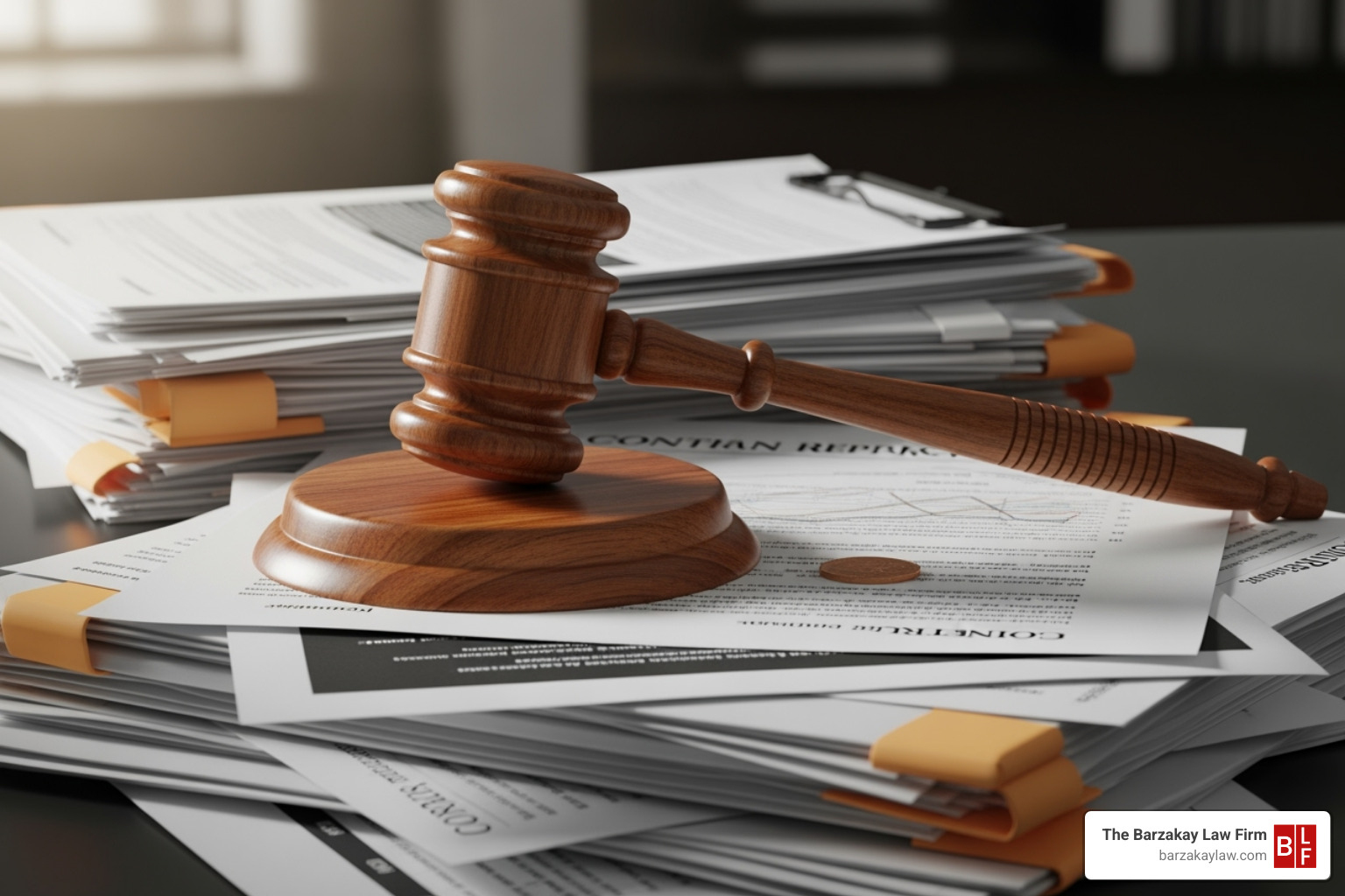 gavel resting on a stack of financial documents - is negligent security settlement considered a wrongful death