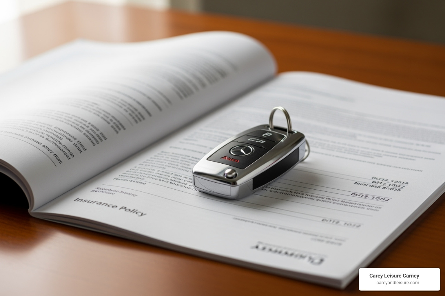 insurance policy document and a car key - compensation after accident insurance policy document and a car key - compensation after accident