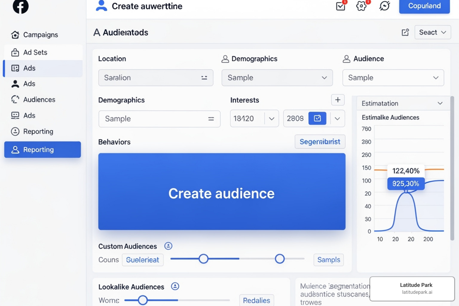 Image of the 'Create audience' button within the Twitter Ads user interface - twitter ads audience manager