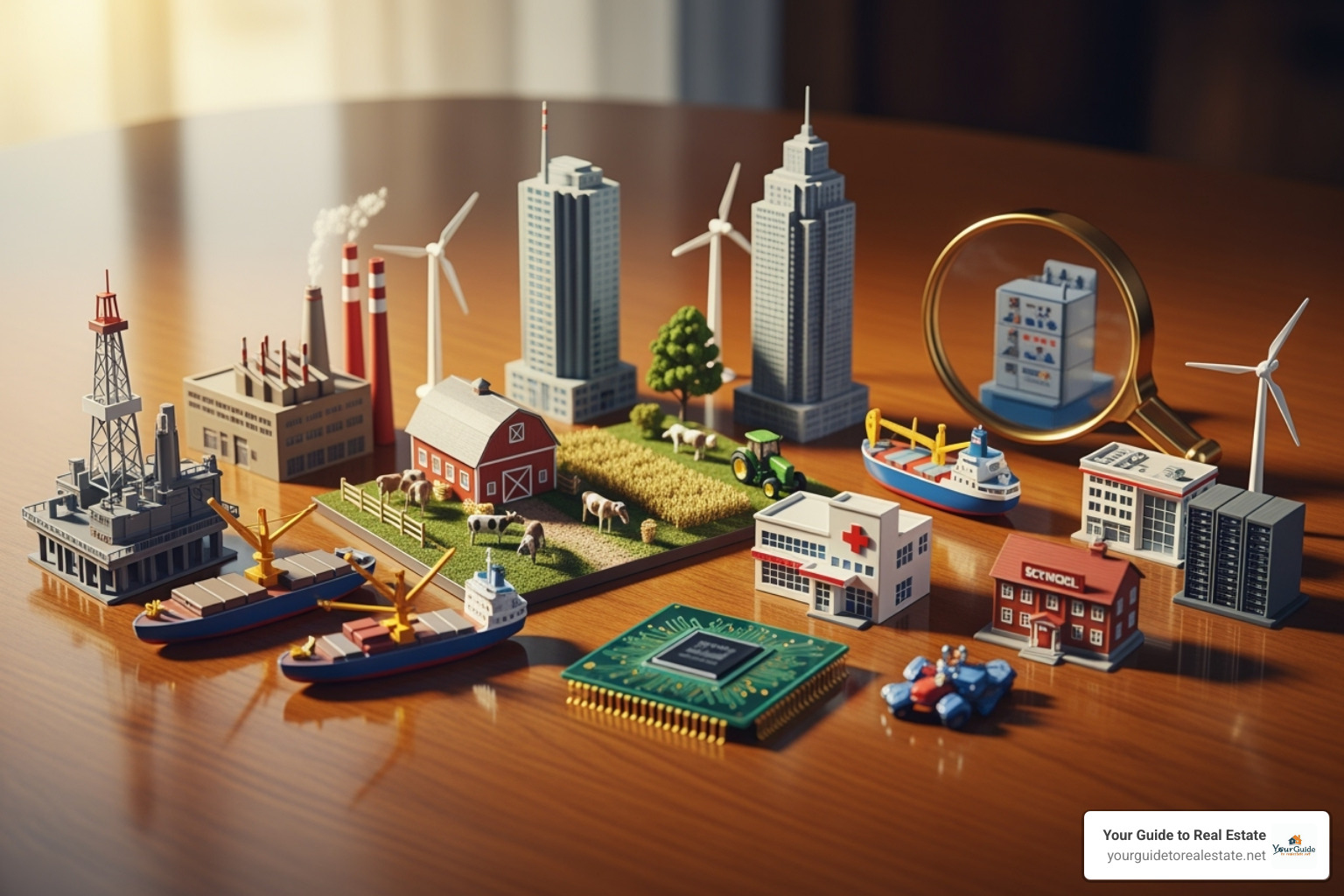 of a pie chart showing a sample sector breakdown of the index - dow jones u.s. completion total stock market index