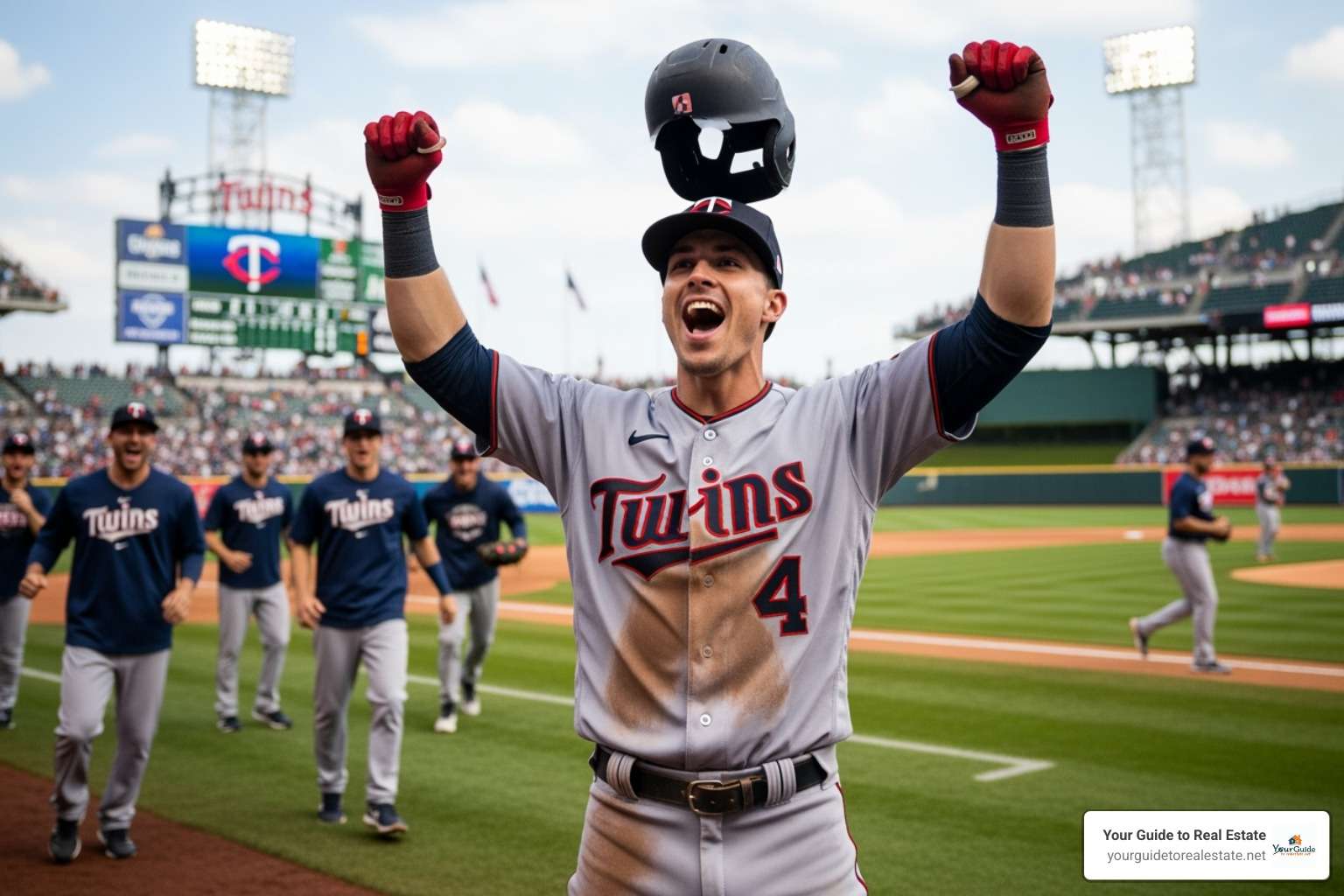Kyle Farmer celebrating after his game-winning hit - diamondbacks vs colorado rockies match player stats