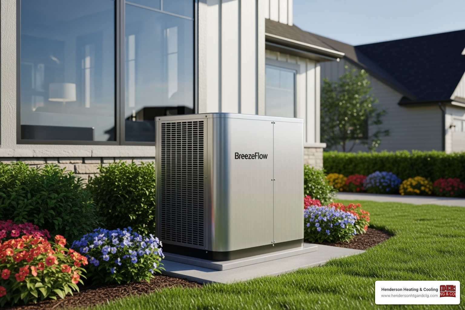 A clean, modern outdoor AC unit, symbolizing well-maintained HVAC equipment. - hvac services near lebanon mo