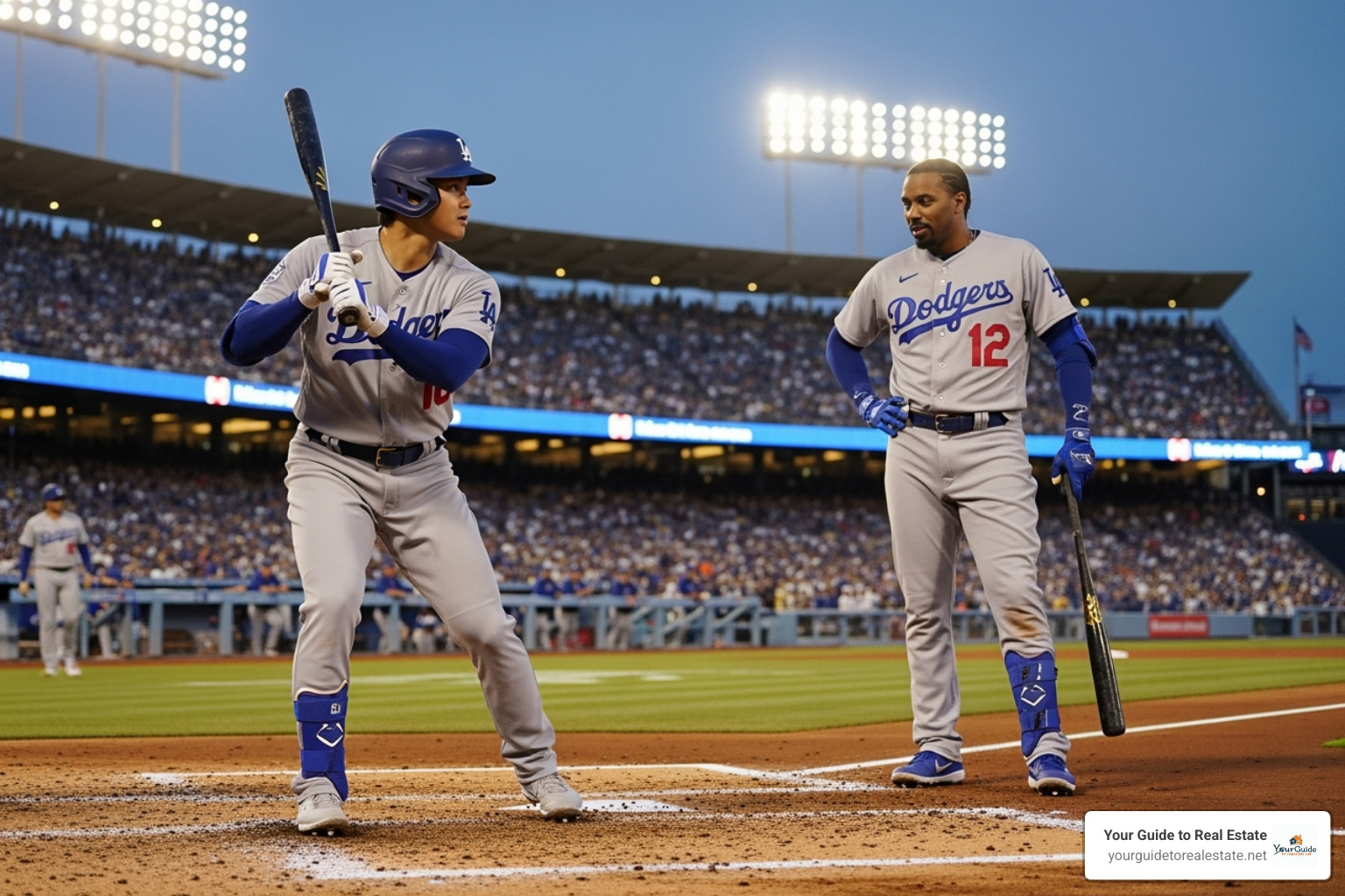 Shohei Ohtani and Mookie Betts in the batter's box - dodgers vs colorado rockies match player stats