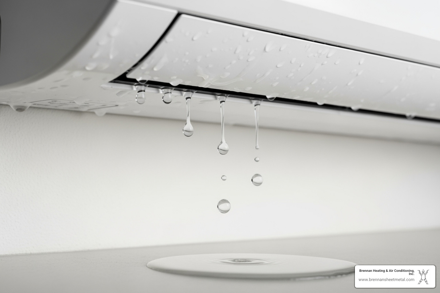 water dripping from an indoor ductless unit - ductless ac repair murrayville