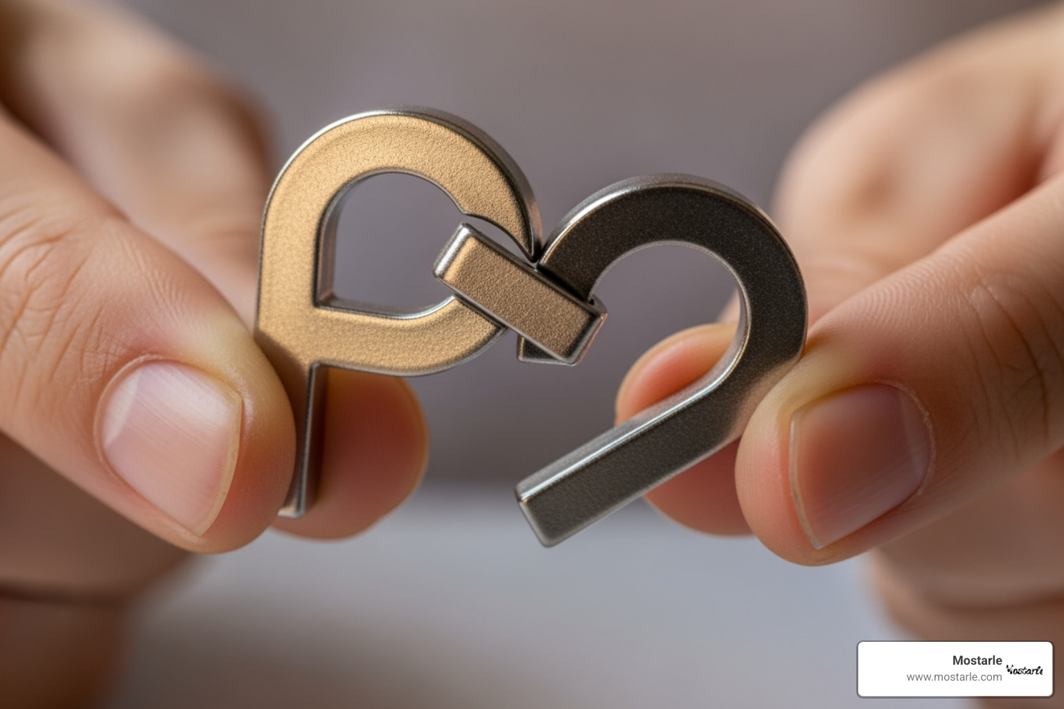 P-shaped metal ring puzzle at a key solving step - metal ring puzzle P-shaped metal ring puzzle at a key solving step - metal ring puzzle